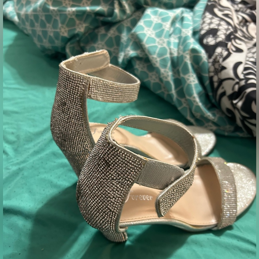 Silver Rhinestone Heels - Picture 4 of 4